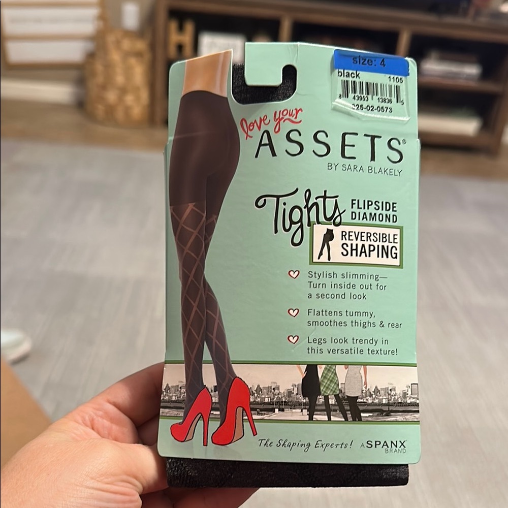 Love Your Assets Black Tights